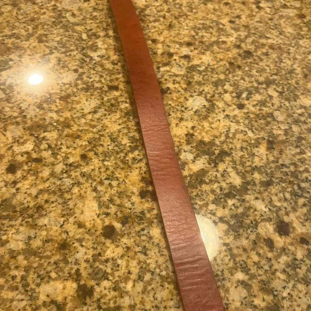 Gap Vintage Brown Leather Belt Adjustable Sliding Buckle L